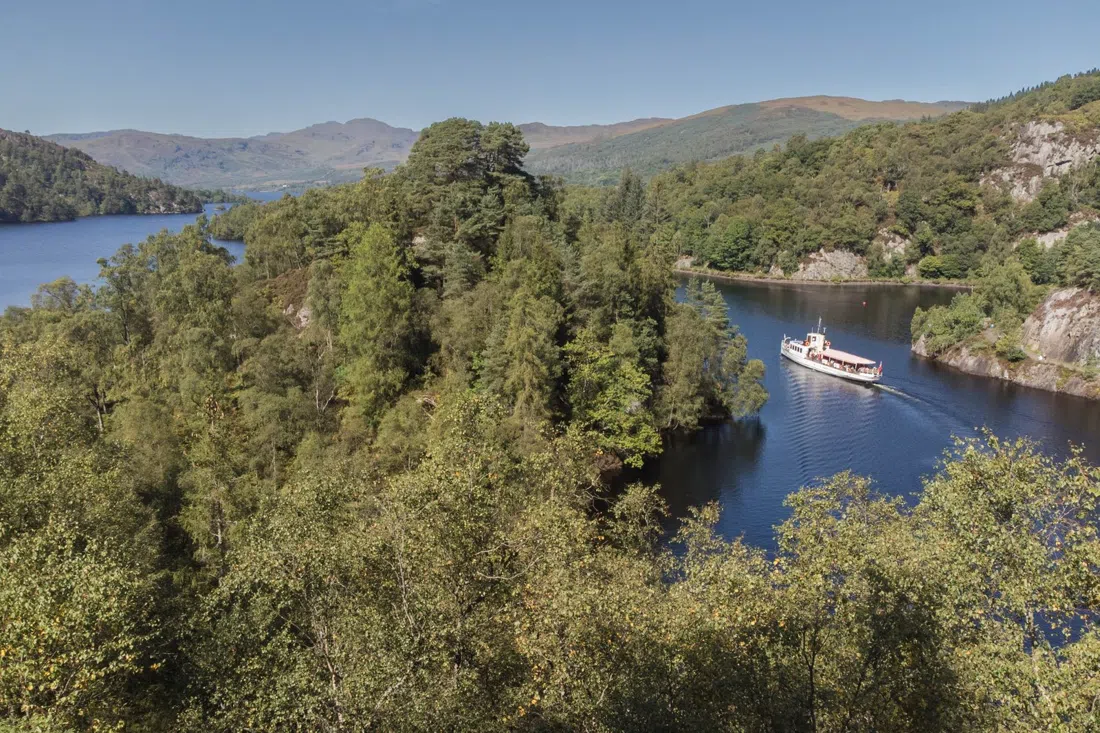 Steamship Sir Walter Scott, Loch Katrine, Edinburgh